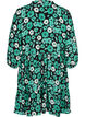 Gebloemde tuniek in viscose, Green Flower AOP, Packshot image number 1