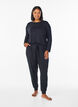 Nachtbroek van modal met hoge taille, Zwart, Model image number 0
