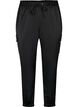 Pantalons de cargaison en satin, Black, Packshot image number 0