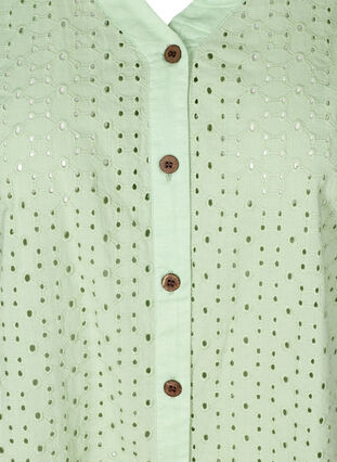 Chemise sans manches avec broderie anglaise, Silt Green, Packshot image number 2