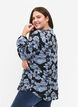 Blouse avec col en V et imprimé, Black B. Flower AOP, Model image number 1