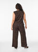 Pantalon avec texture ondul&eacute;e, Marron, Model image number 1