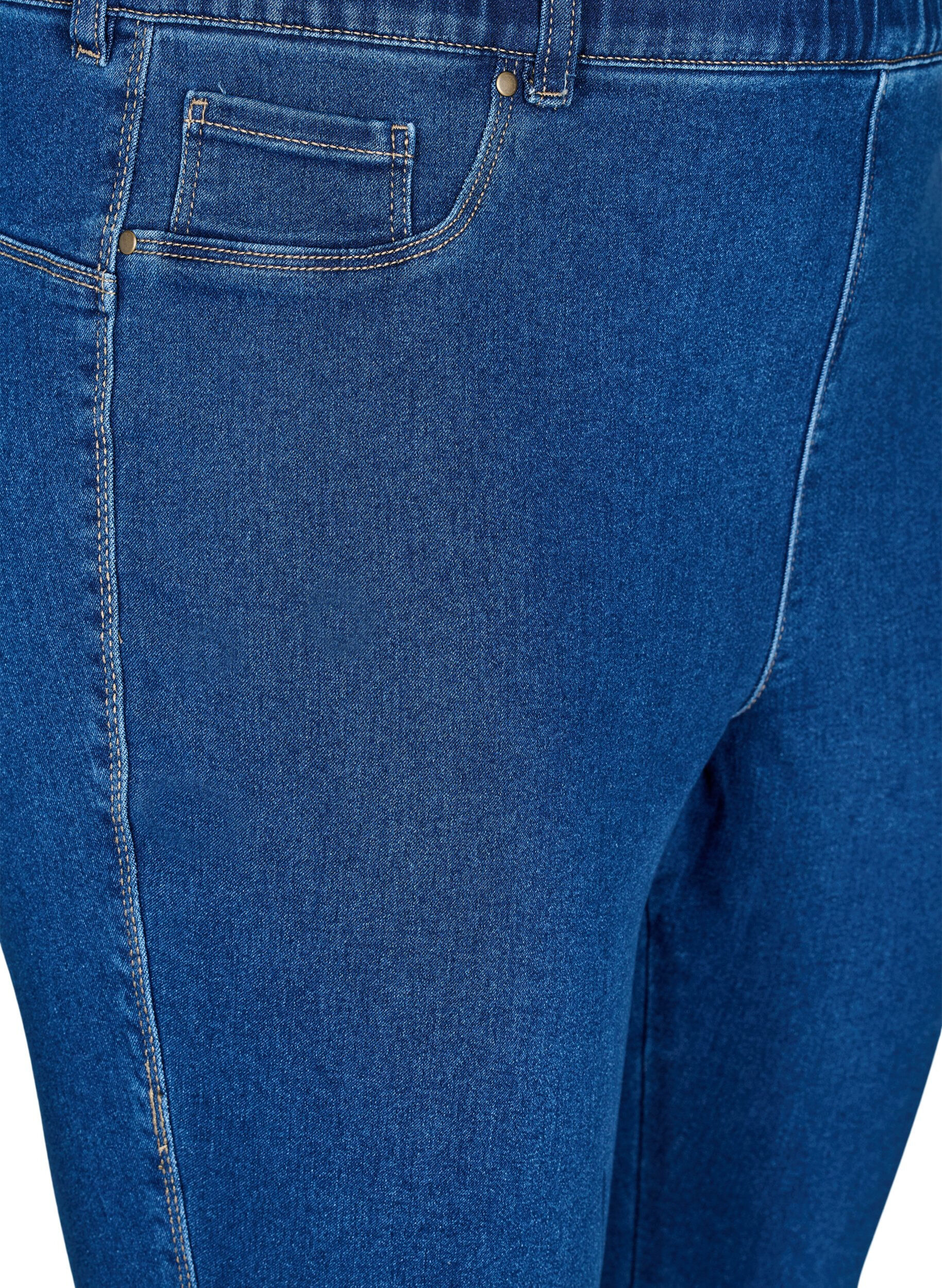 Zizzi Jeggings &agrave; taille haute., Bleu, Packshot image number 2