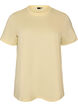 Basic katoenen T-shirt met ronde hals, Geel, Packshot image number 0