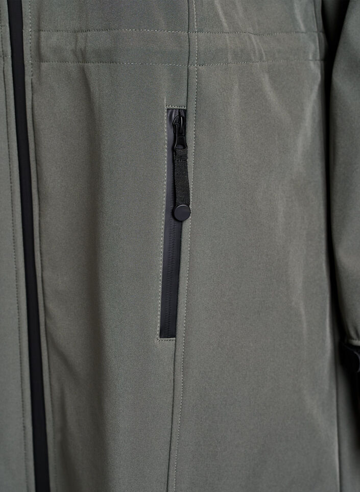 Veste softshell avec capuche amovible, Gris anthracite, Packshot image number 3
