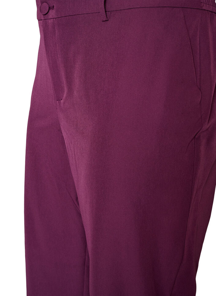 Broek met zakken en rechte pijpen, Paars, Packshot image number 2