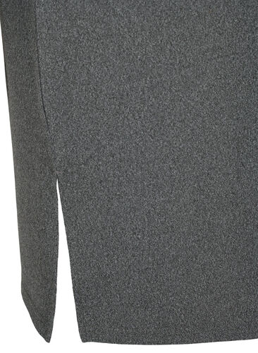 Robe en jersey à manches longues avec boutons décoratifs, Dark Grey Melange, Packshot image number 3