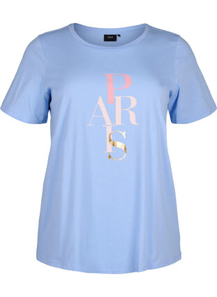 T-shirt en coton avec imprimé texte, Serenity w. Paris, Packshot image number 0