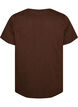 T-shirt met knoopdetail, Bruin, Packshot image number 1