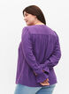 V-hals blouse met lange mouw, Pansy, Model image number 1