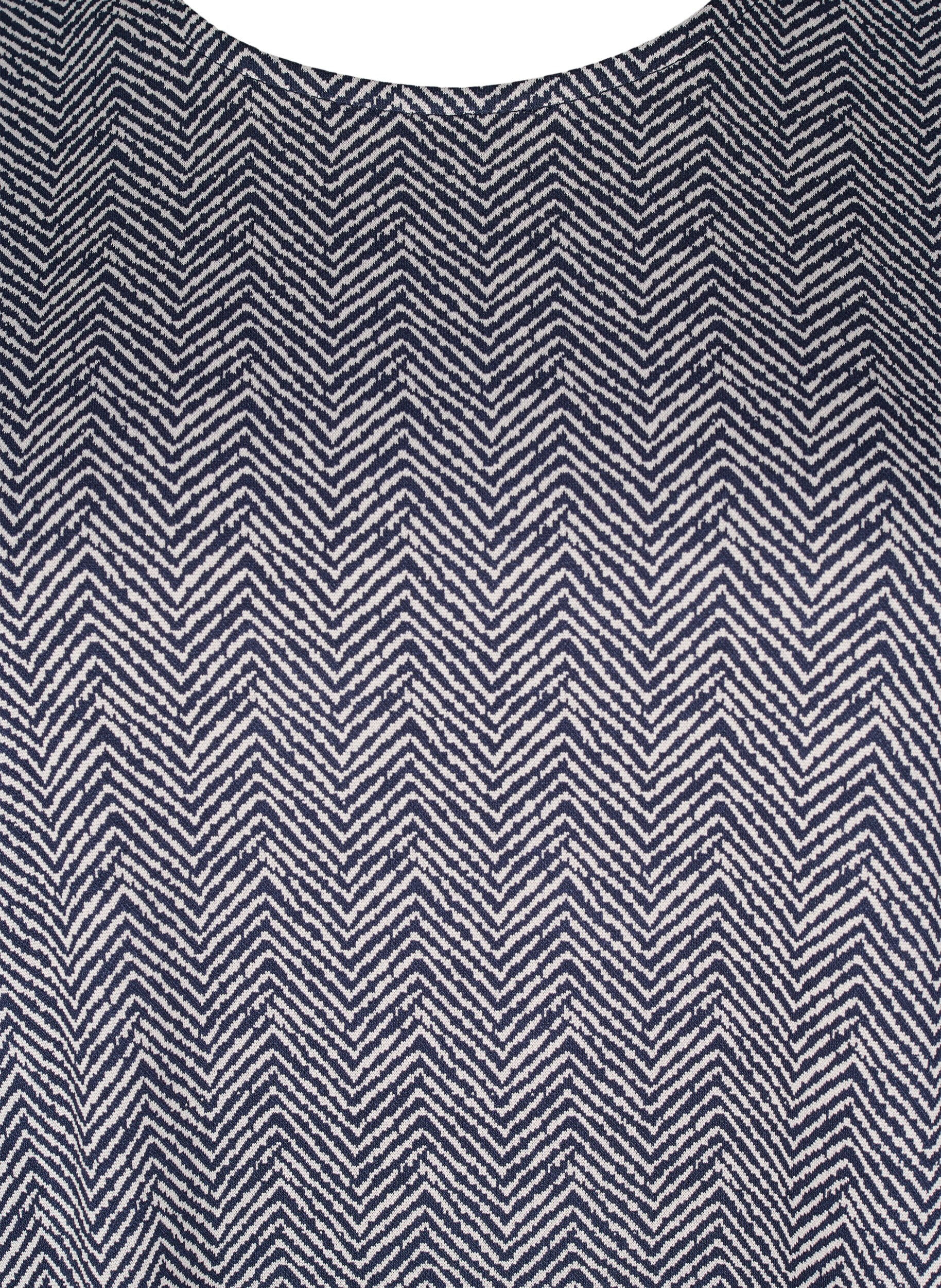 ZizziOversized blouse met patroon, Blauw, Packshot image number 2