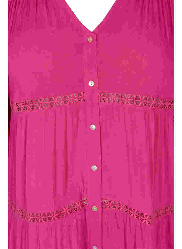 Robe de plage en coton, Raspberry Rose, Packshot image number 2