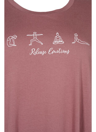 T-shirt de pyjama oversize en coton biologique, Rose Brown W. Relax , Packshot image number 2