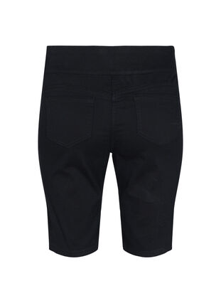 Shorts met strakke pasvorm en achterzakken, Black, Packshot image number 1