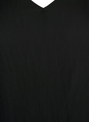 Tunique plissée à manches longues, Black, Packshot image number 2