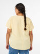 Blouse &agrave; manches courtes et encolure ronde, Jaune clair, Model image number 2