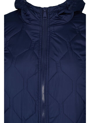 Veste matelassée à capuche et grandes poches, Navy Blazer, Packshot image number 2