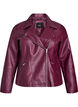 Perfecto en similicuir, Bordeaux fonc&eacute;, Packshot image number 0