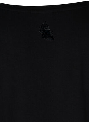 Sportshirt met korte mouwen en print, Black, Packshot image number 3