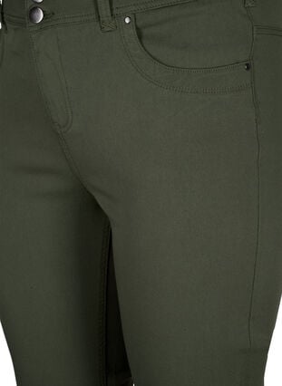 Pantalon capri ajusté en mélange de viscose, Thyme, Packshot image number 2