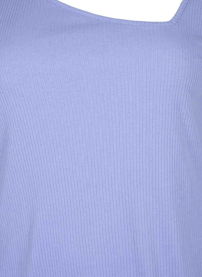 T-shirt à manches longues avec coupe asymétrique, Lavender Violet, Packshot image number 2
