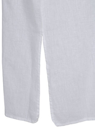 Robe chemise longue à manches courtes, White, Packshot image number 3