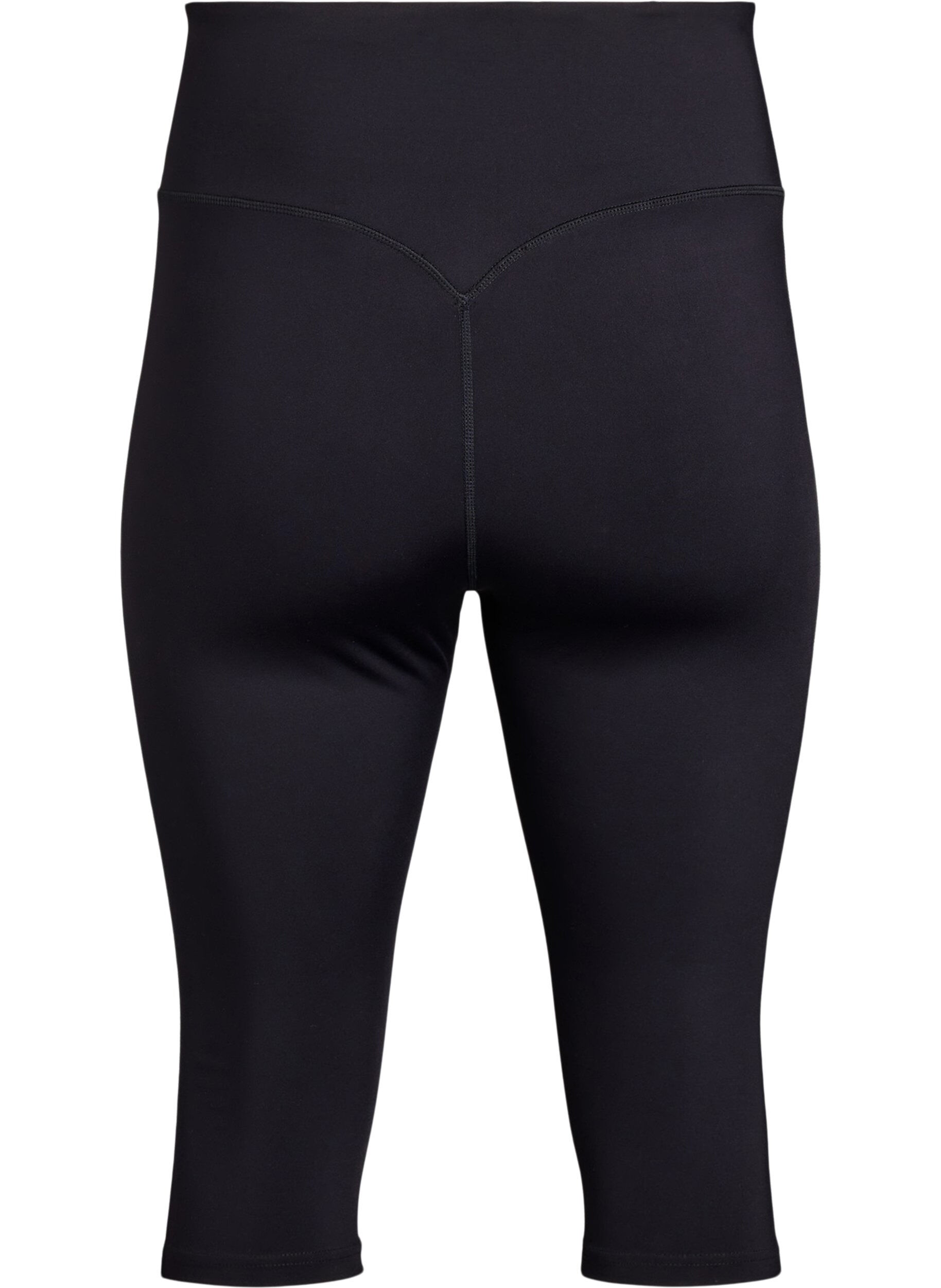 ZizziCORE, Squat-proof 3/4 workout leggings met zak, Zwart, Packshot image number 1