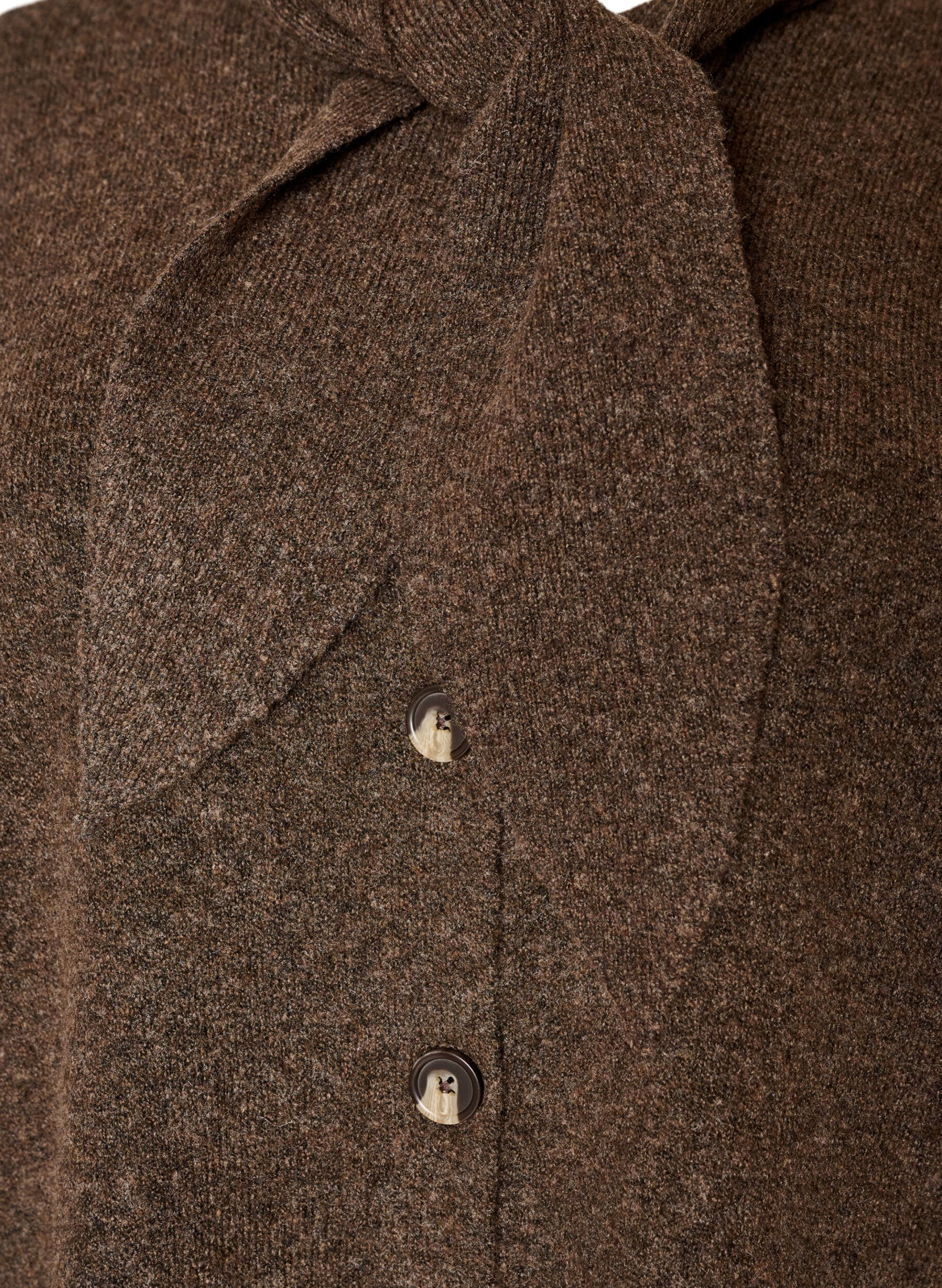 ZizziCardigan avec n&oelig;uds et boutons, Marron, Packshot image number 2