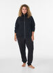 Cardigan sweat avec col montant et zip, Noir, Model image number 1