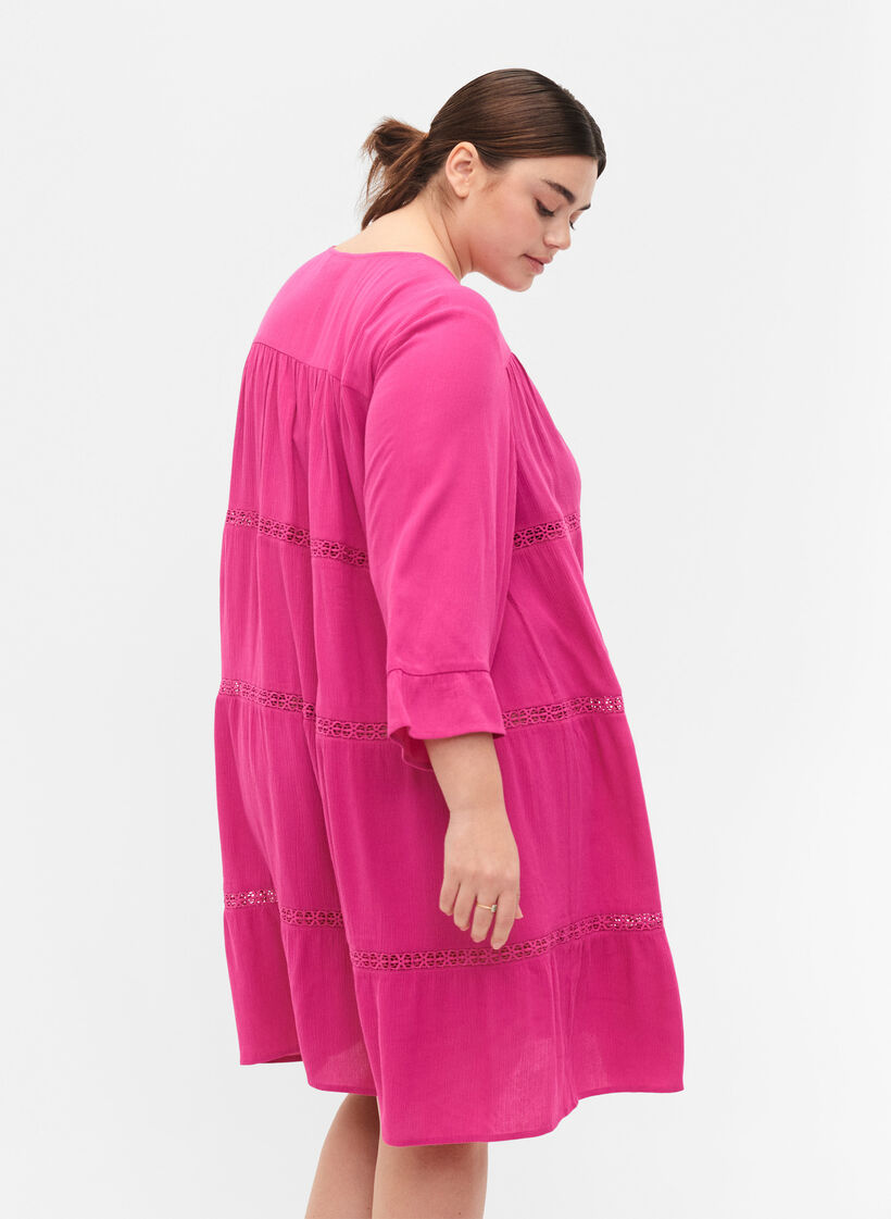 Viscose strandjurk, Raspberry Rose, Model image number 1