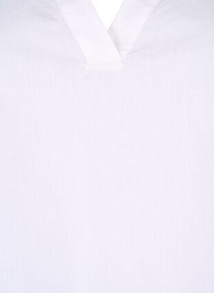 Top en coton sans manches avec volants, Bright White, Packshot image number 2
