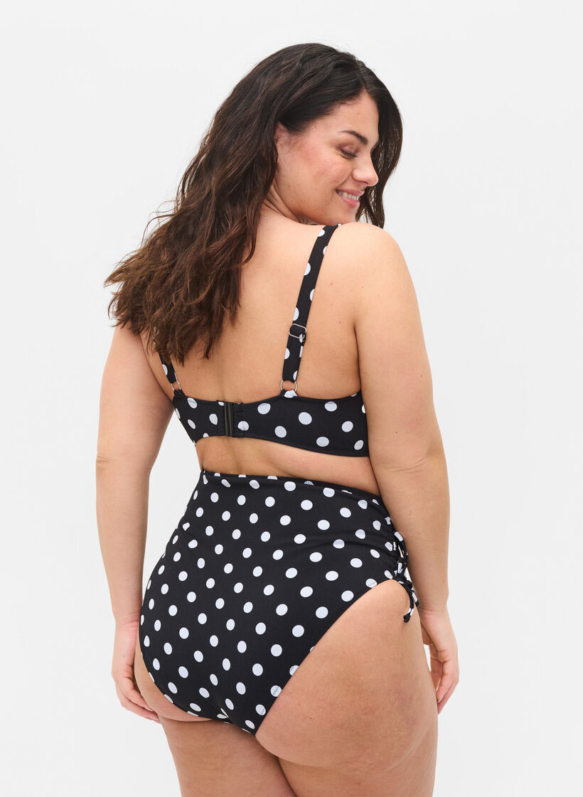 Bas de bikini à motifs, Dotted Print, Model image number 1