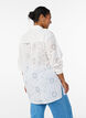 Katoenen tuniek met broderie anglaise, Wit, Model image number 2