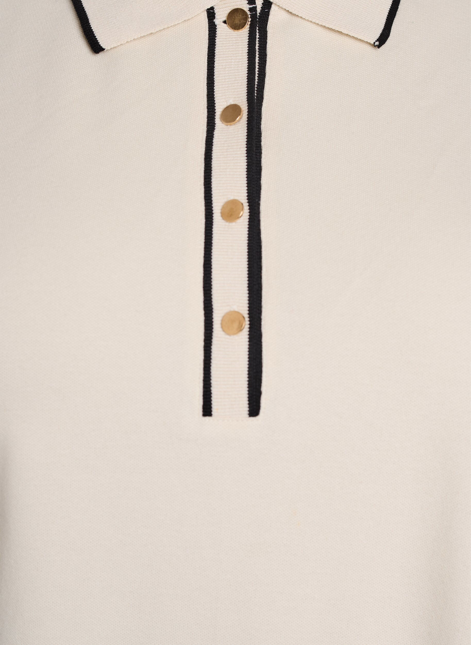 ZizziPoloshirt met korte mouwen, Beige, Packshot image number 2