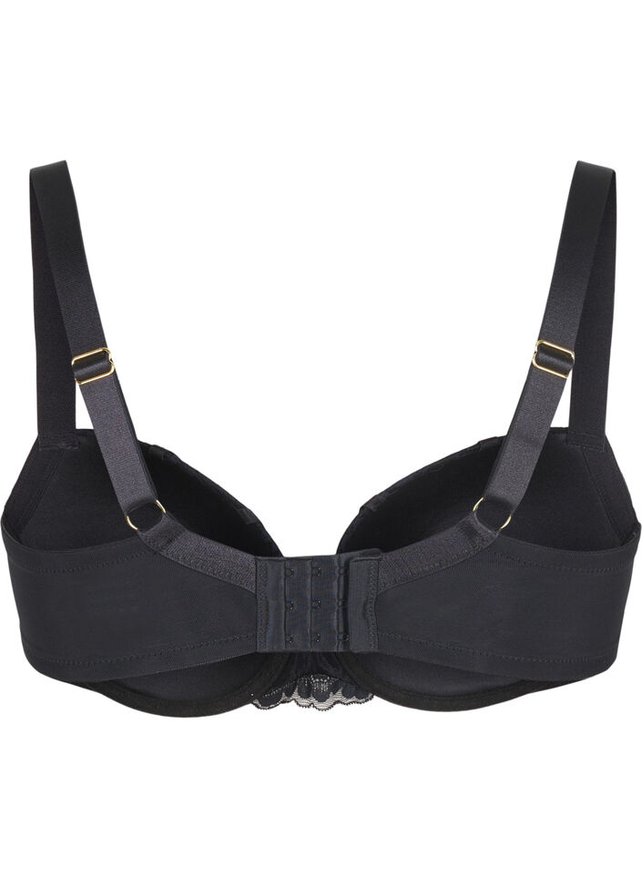 Soutien-gorge moulé avec des détails de strass, Black, Packshot image number 1