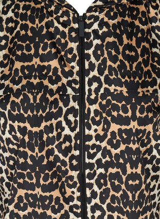  Veste de sport à imprimé léopard avec capuche, Leopard Print, Packshot image number 2