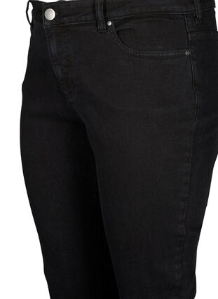 Emily jeans met reguliere taille en slanke pasvorm, Black, Packshot image number 2