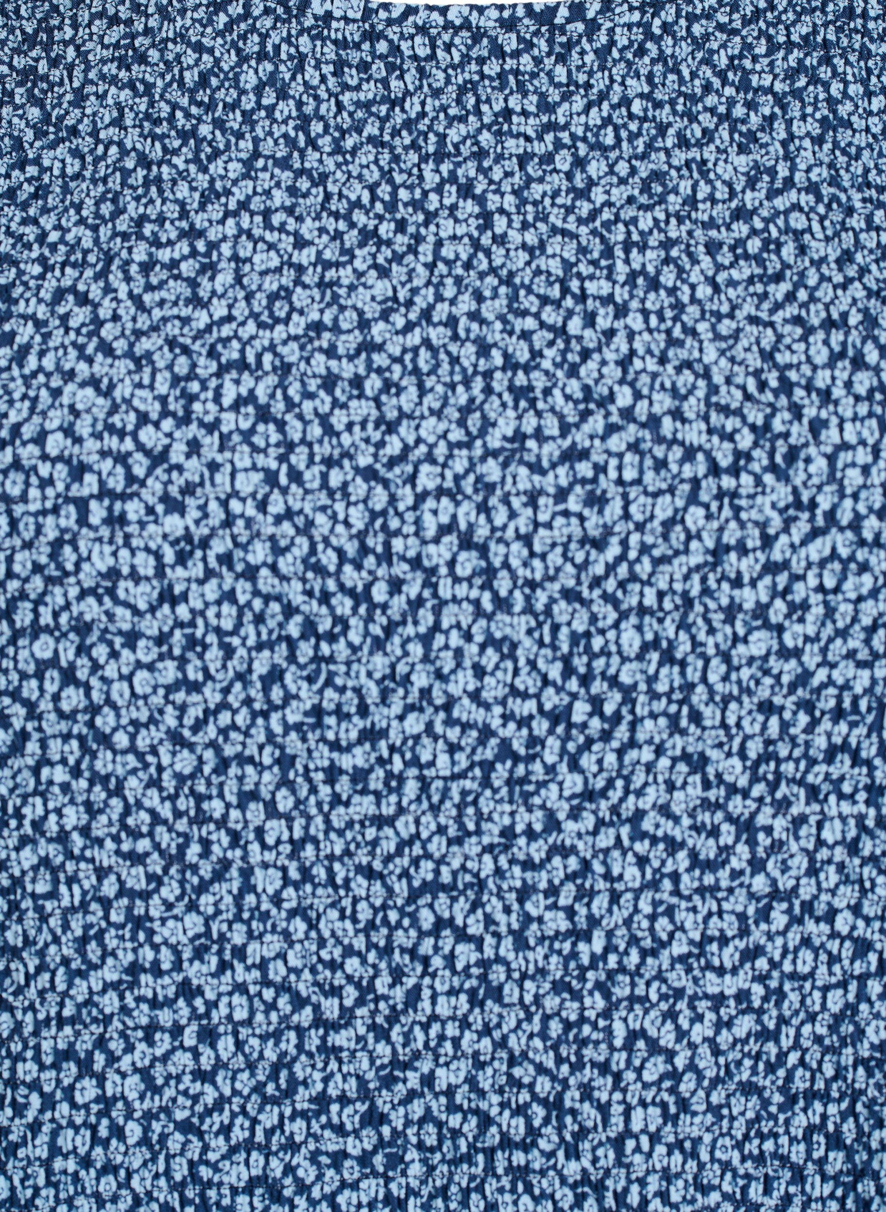 ZizziBlouse avec haut smock&eacute; et imprim&eacute; fleuri, Bleu, Packshot image number 2