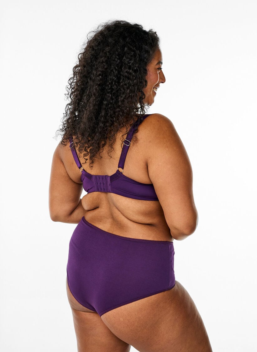 7-pack culottes hipster taille classique, Violet, Model image number 1