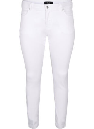 Viona jeans met normale taille, White, Packshot image number 0