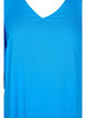 Viscose jurk met v-hals , Indigo Bunting, Packshot image number 2