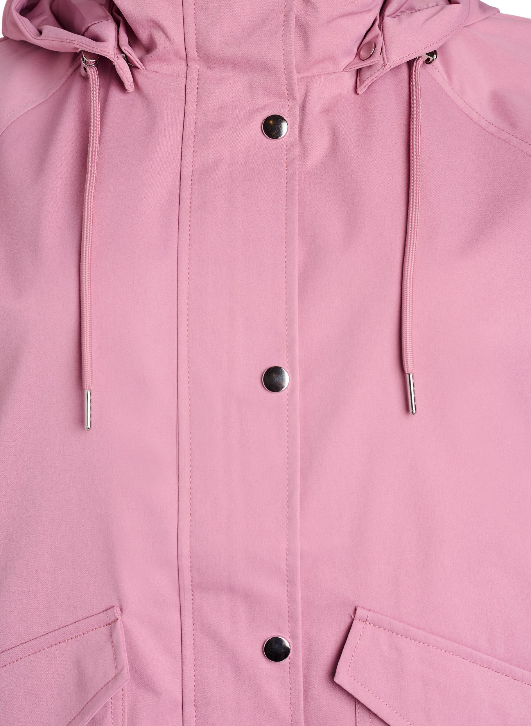 ZizziVeste courte de printemps avec capuche amovible, Rose, Packshot image number 2