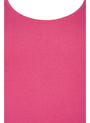 Top basique de couleur unie en coton, Hot Pink, Packshot image number 2