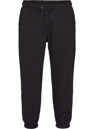 Pantalon de jogging ample avec des poches, Black, Packshot image number 0