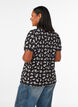 Blouse met lange mouwen en bloemenprint, Zwart, Model image number 2