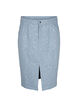 Denim rok met split en pailletten, Light Blue Denim, Packshot image number 0