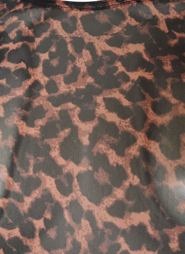 Blouse en maille avec imprim&eacute;, Marron, Packshot image number 2