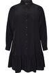 Robe chemise courte avec volants, Noir, Packshot image number 0