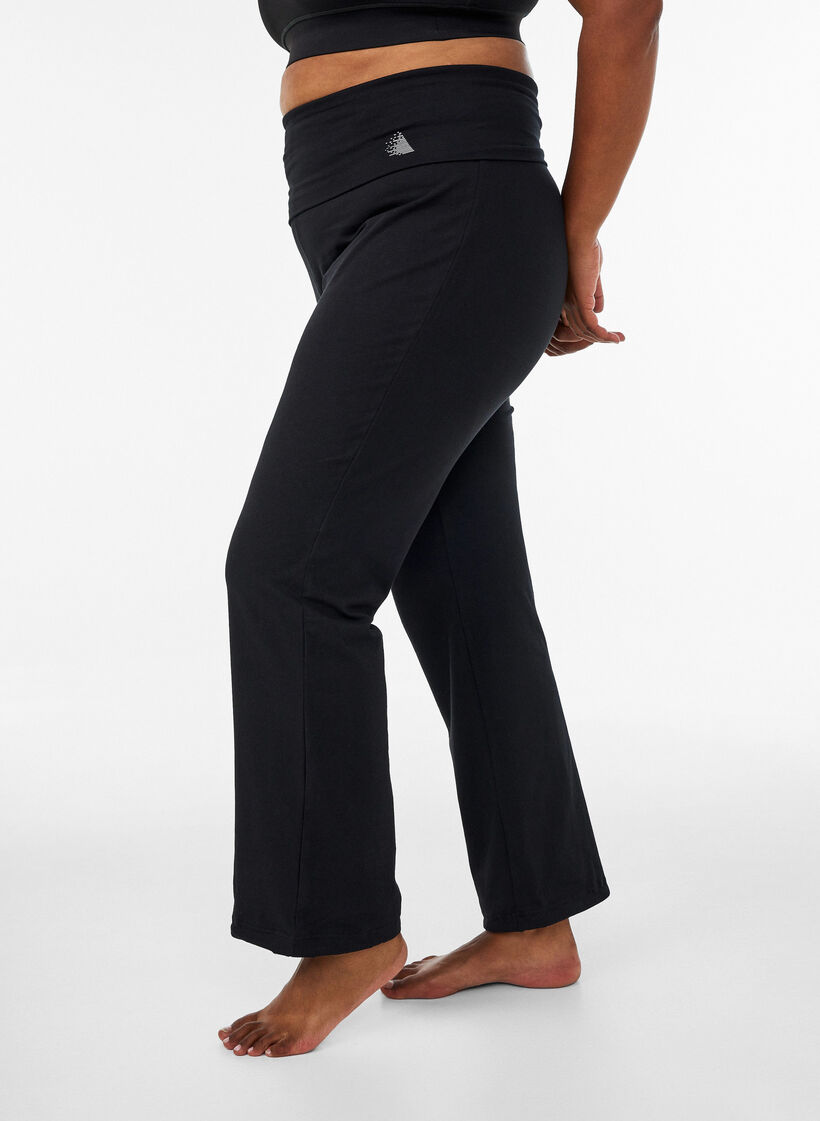 Sportbroek in katoen, Zwart, Model image number 0