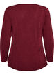 Jersey blouse met een geribde textuur en een A-lijn pasvorm, Rood, Packshot image number 1